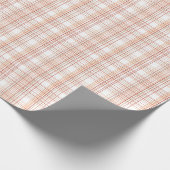 Bleke Blush Roze en Bruine Geometrische Ruit Cadeaupapier (Hoek)