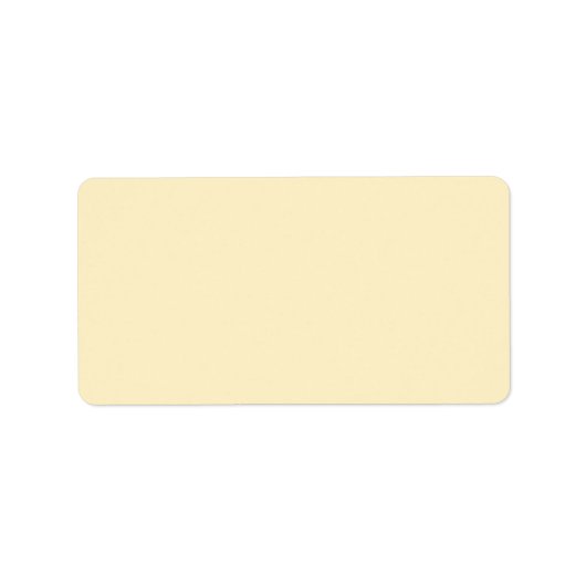 Bleke Buttercup Geel Effen Kleur Etiket (Voorkant)