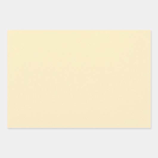 Bleke Buttercup Geel Effen Kleur Inpakpapier Vel (Voorkant)