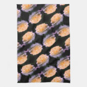 Bleke gele rog in bloem theedoek (Verticaal)