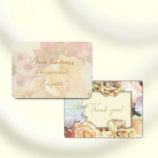 Bleke Gele Roos Dank je wel kaart