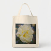Bleke gele roos tote bag (Voorkant)
