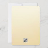 Bleke Gele Roos Verjaardag Uitnodiging Kaart (Achterkant)