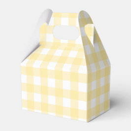 Bleke Gingham Plaid Gabled Party Favoriet Box Bedankdoosjes