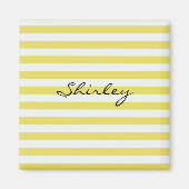 Bleke gouden en witte strepen van Shirley Taylor Magneet (Voorkant)