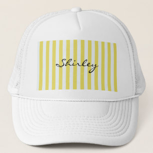 Bleke gouden en witte strepen van Shirley Taylor Trucker Pet