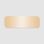Bleke gouden gradiënt naamplaatje (Voorkant)
