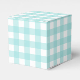 Bleke Green Gingham Plaid Party Favoriet Cadeaubox Bedankdoosjes