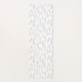 Bleke grijs en witte inktpatronen met afgeronde li yogamat (Achterkant)