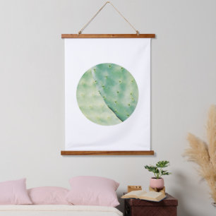 Bleke groene Cactus Fig Organic Feel Hangend Wandkleed