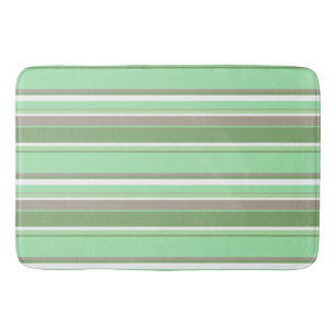 Bleke groene strepen badmat