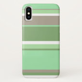 Bleke groene strepen Case-Mate iPhone case (Achterkant)