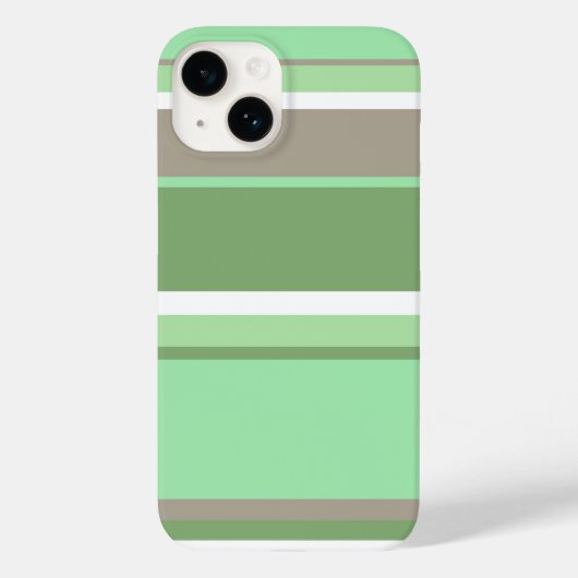 Bleke groene strepen Case-Mate iPhone case (Achterkant)
