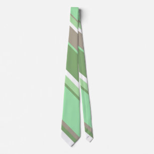 Bleke groene strepen stropdas