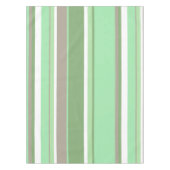 Bleke groene strepen tafelkleed (Voorkant)