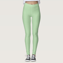 Bleke, groene, vaste kleur leggings