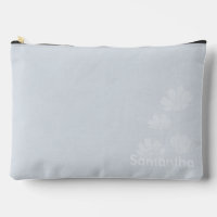Bleke Icy Blue met Cosmos Silhouet en Naam