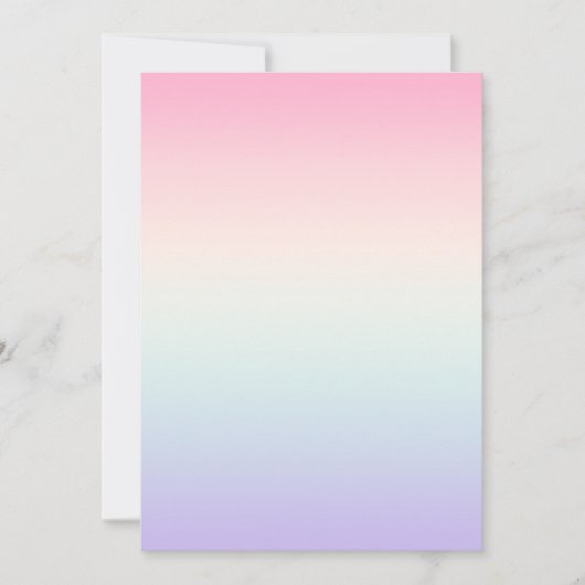 Bleke kleurrijke gradiënt achtergrond kaart (Voorkant)