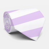 Bleke lavendel gestreepte effen kleur strepen stropdas (Opgerold)