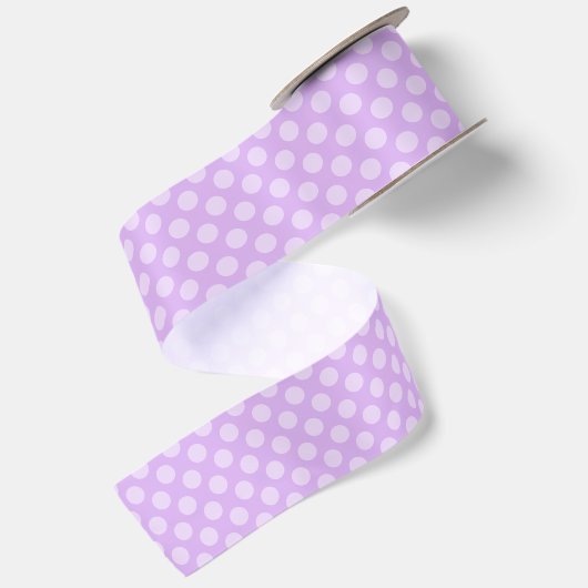 Bleke Lavendel Stippen Lint (Achterkant)
