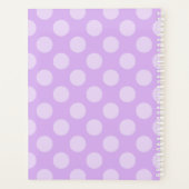 Bleke Lavendel Stippen Planner (Achterkant)