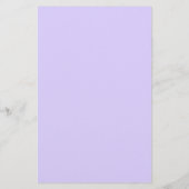 Bleke lavender Solid Color Briefpapier (Achterkant)