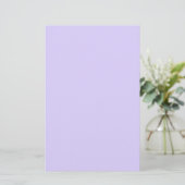 Bleke lavender Solid Color Briefpapier (Staand voorkant)