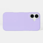 Bleke lavender Solid Color iPhone 16 Hoesje (Achterkant horizontaal)