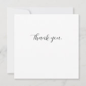 Bleke, minimalistische Abstracte geometrische vorm Bedankkaart (Achterkant)