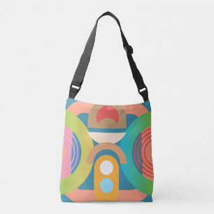 Bleke, minimalistische Abstracte geometrische vorm Crossbody Tas