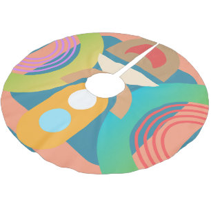 Bleke, minimalistische Abstracte geometrische vorm Kerstboom Rok