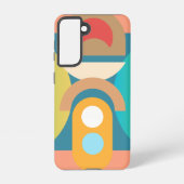 Bleke, minimalistische Abstracte geometrische vorm Samsung Galaxy Hoesje (Achterkant)