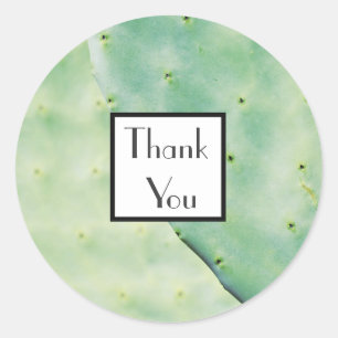 Bleke Opuntia Dank Je Huwelijks Cadeau Sticker