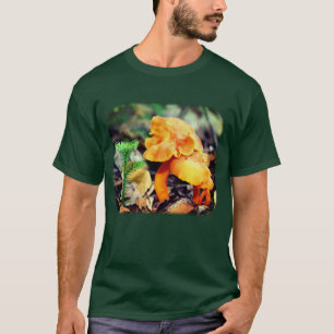 Bleke Oranje wilde paddenstoelen Natuur T-shirt