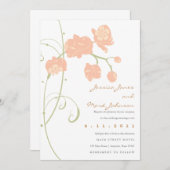 Bleke orchideeën kaart (Voorkant / Achterkant)