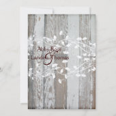 Bleke Oude Hout Kijk Weddenschap-gouden Tint Kaart (Achterkant)