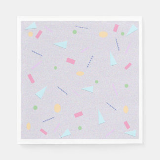 Bleke Paarse 80s print servetten