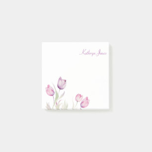 Bleke Paarse bloementulp Post-it® Notes