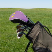 Bleke Paarse monogrammen Golfheadcover (Insitu)