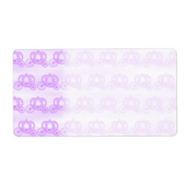 Bleke Paarse Patroon van Princess Carriages Etiket