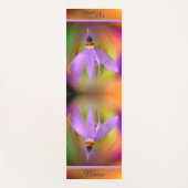 Bleke Paarse ventilator Sluiten Aangepast Yogamat (Voorkant)