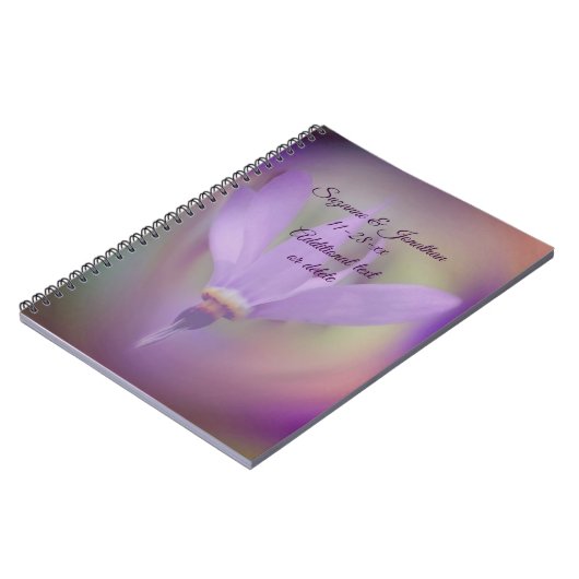 Bleke Paarse Vloer Persoonlijke Weddenschap Notitieboek (Linkerzijde)