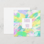 Bleke pasta Abstracte kunst Hartelijk dank voor pl (Voorkant / Achterkant)