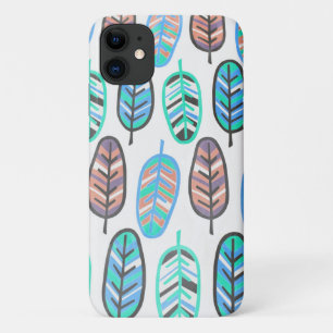 Bleke pasta-kleurenturquoise laat iPhone 11 Hoesje