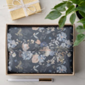 Bleke Perzik Blozende Blauwe Vogel Tissuepapier (Geschenk)