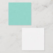 Bleke Robin Egg Blue Solid Color Notitiekaartje (Voorkant / Achterkant)