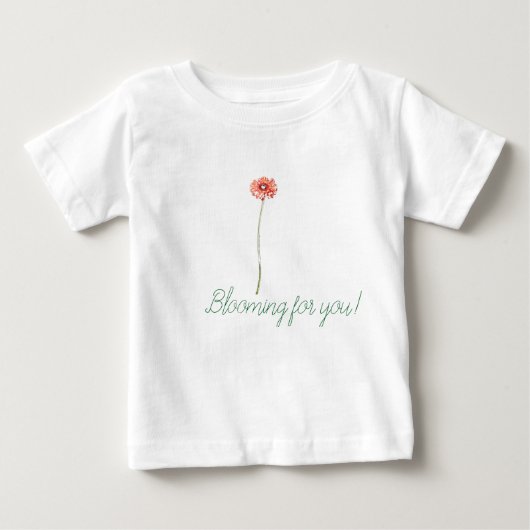 Bleke Rode Gerbera Bloem (Voorkant)