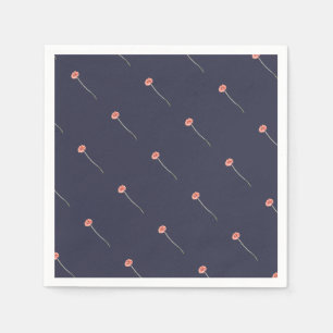 Bleke Rode Gerbera Bloem Servet