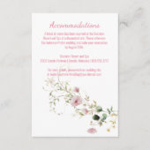 Bleke Roze Bloemen Behuizing Informatiekaartje (Voorkant)