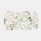 Bleke Roze Bloemen Huwelijksgunst Bedankdoosjes (Uitgevouwen)